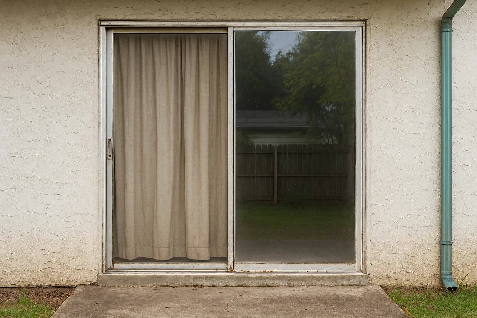 Before: Old Patio Door