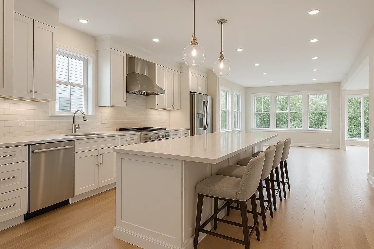 After: Expanded Modern Kitchen