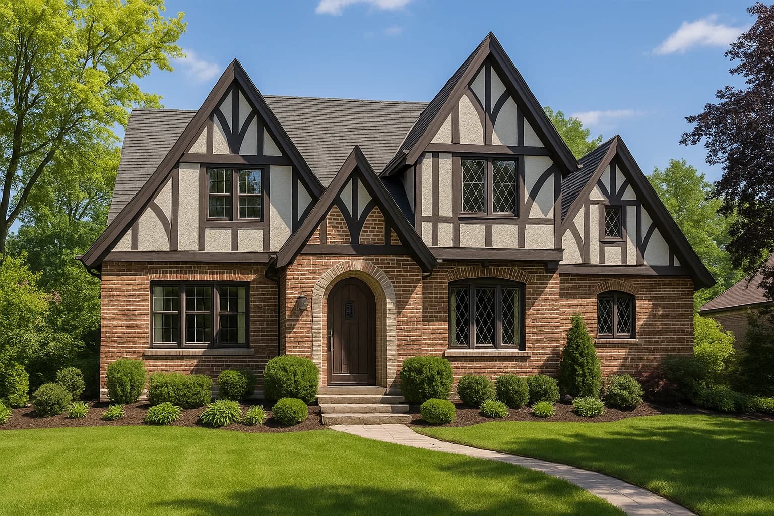Tudor style home